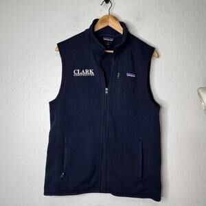 Patagonia Mens/Women  Better Sweater Vest Company Logo Clark Construction Medium